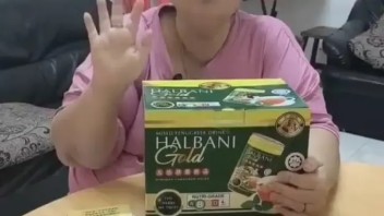 血压高、糖尿、尿酸、脚痛、关节痛，我通通都有！😭<br> 😣 现在喝了𝐇𝐚𝐥𝐛𝐚𝐧𝐢调理，已经完全康复了👍